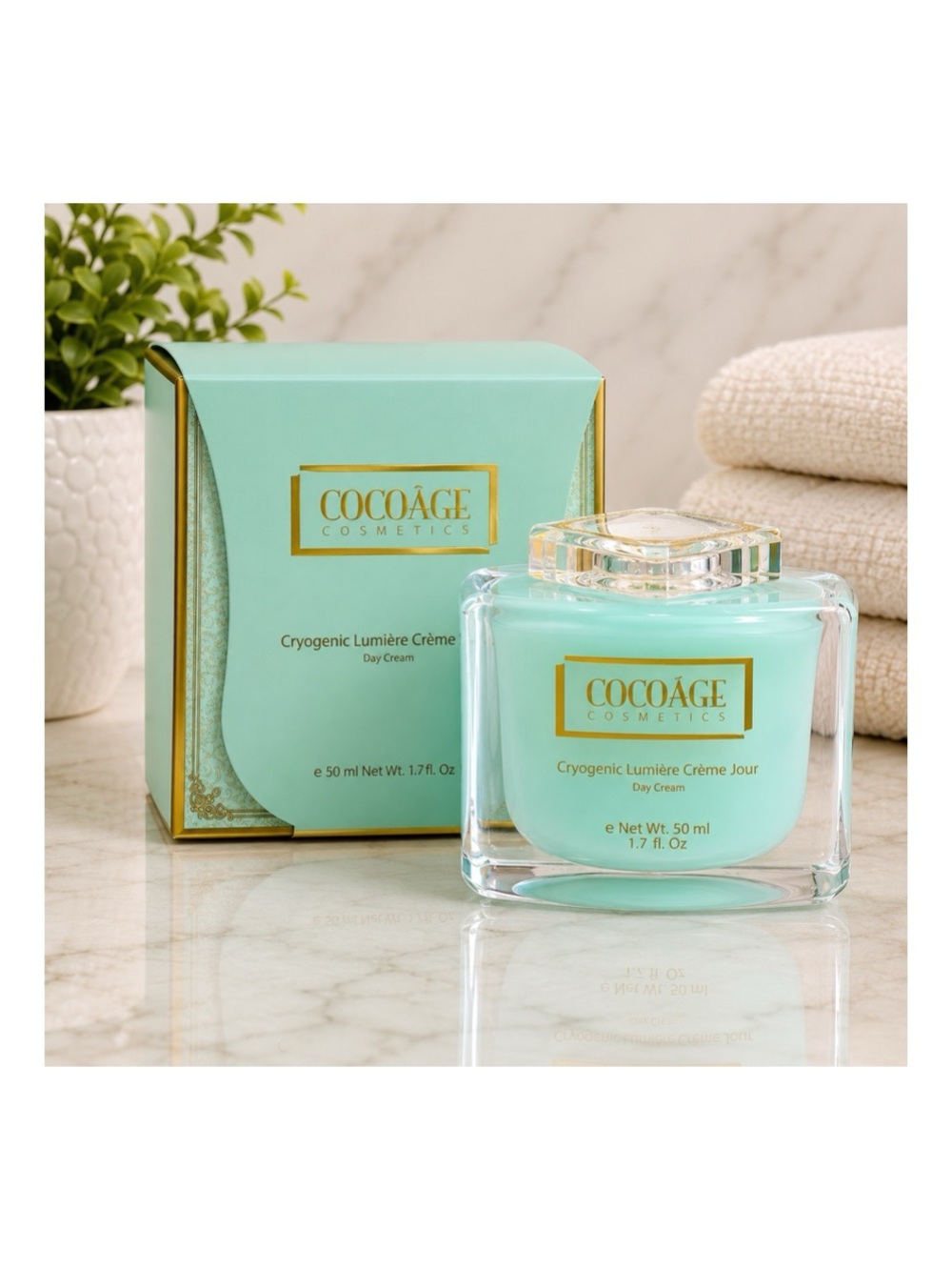 COCOÂGE Cosmetics Cryogenic Lumière Crème Jour Day Cream - New in Box